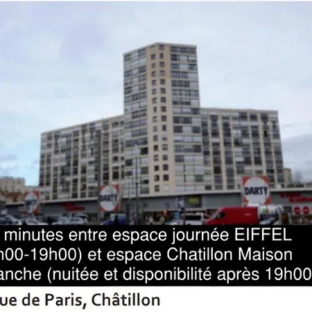 Chatillon Citea Express Chatillon Metro Pour Nuitee Avec Acces Direct Centre Et Espace Limite En Journee Sans Nuitee Acces Limite 8h00-19h00 Depot Bagage *